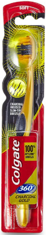 Colgate Toothbrush 360 Chorcoal Gold Soft 12/cs.