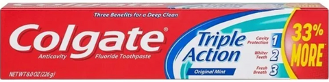 Colgate Toothpaste -Triple Action 8 Oz, 24/cs.