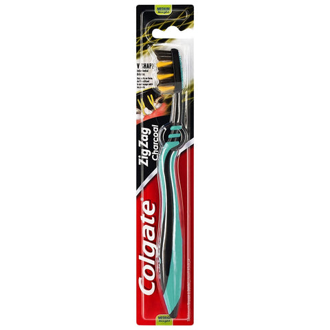 Colgate Toothbrush Zig Zag Charcoal Medium 12/cs