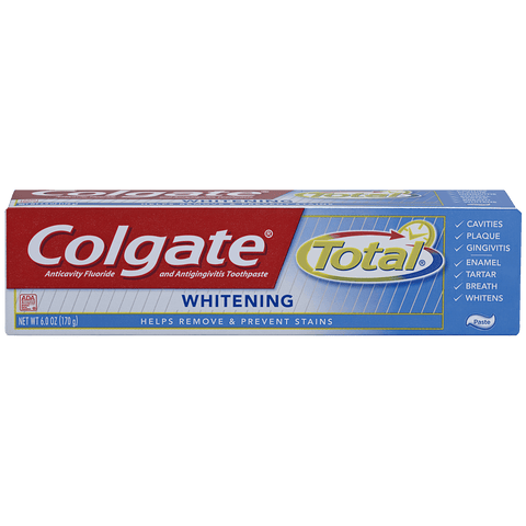 Colgate Toothpaste -Total Whitening Paste 6 Oz, 24/cs.