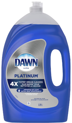 Dawn Ultra Dish Liquid -Platinum Refresh Rain Oxi 2.21 LT (75 Oz), 6/cs.