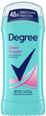 Degree Deo Stick Women -Sheer Powder 2.6 Oz, 12/cs.