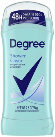 Degree Deo Stick Women -Shower Clean 2.6 Oz, 12/cs.