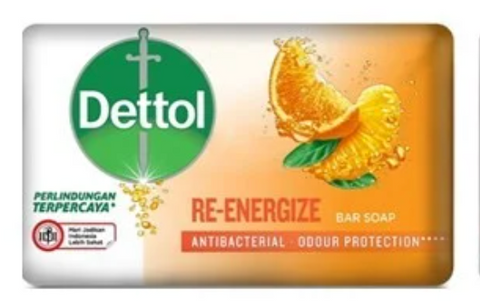 Dettol Bar Soap -Energize 105 G, 72/cs.