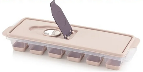 Plastic Push Out Ice Cube Tray w/Lid 36/cs.