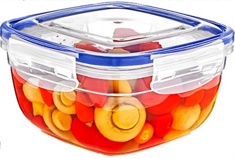 Plastic Seal Square Storage Container 2.4 LT, 12/cs.