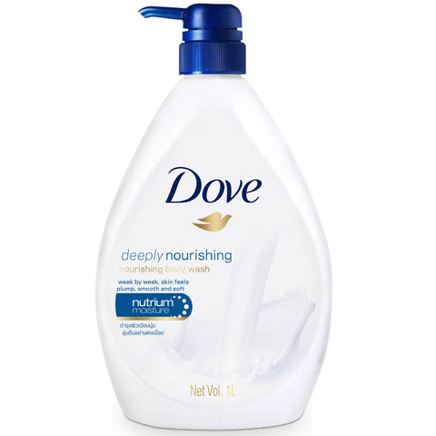 Dove Body Wash w/Pump -Deeply Nourishing 33.8 Oz, 12/cs.