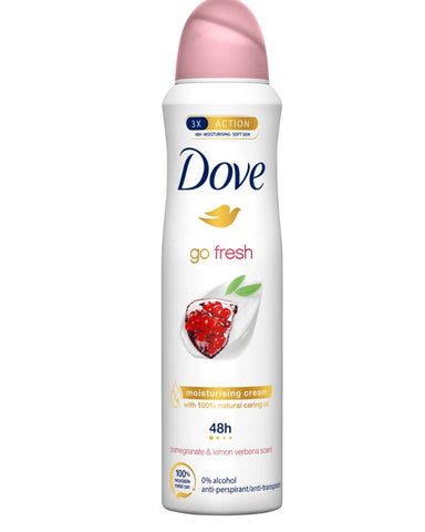 Dove Body Spray Pomegranate & Lemon 250 Ml, 6/cs.