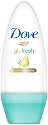 Dove Roll-On Women -Pear & Aloe 50 Ml, 6/cs.