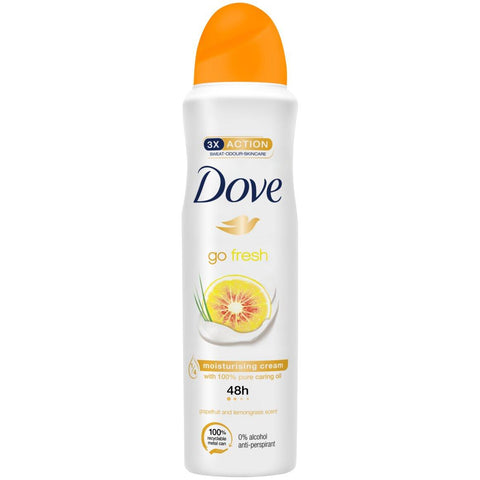 Dove Body Spray Women -Grapefruit 150 Ml, 6/cs.