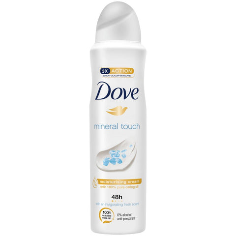 Dove Body Spray -Mineral Touch 150 Ml, 6/cs.
