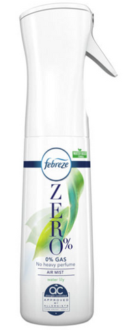 Febreze Air Freshener -Zero Water Lily 300 Ml, 6/cs.