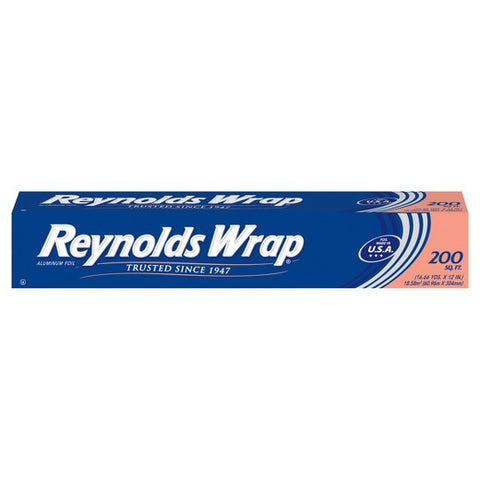 Reynolds Wrap Aluminum Foil 200 SQFT, 12/cs.