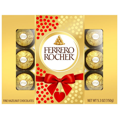 Ferrero Rocher Chocolate 12 CT 5.3 Oz, 12/cs EXP: 05/31/2027