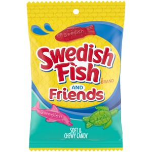 Swedish Fish Soft & Chewy Candy Fish and Friends 8.04 Oz, 48/cs EXP: 06/30/2027