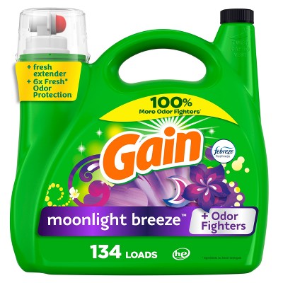 Gain Laundry Detergent -Moonlight Breeze 194 Oz, 2/cs.