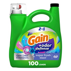 Gain Laundry Detergent -Odor Defense  144 Oz, 4/cs.