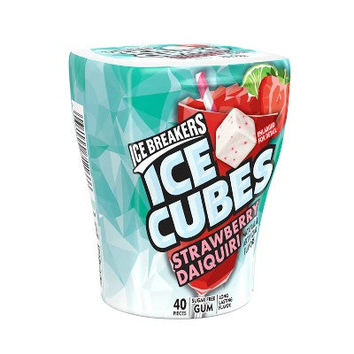 Ice Breakers Ice Cubes Strawberry Daiquiri Sugar Free Gum 40 CT, 6/cs EXP: 05/2027