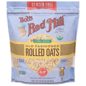 Bob's Red Mill Organic Gluten Free Rolled Oats 32 Oz, 4/cs