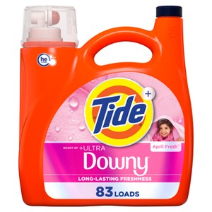 Tide Liquid Detergent -April Fresh Downy 117 Oz, 4/cs.