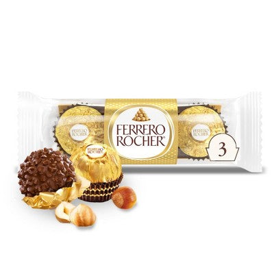 Ferrero Rocher 3 CT 1.3 Oz, 144/cs EXP:  07/31/2027