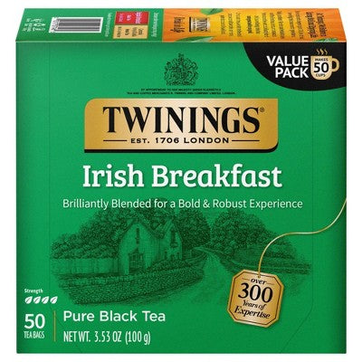 Twinings Tea -Irish Breakfast 50 Ct, 6/cs.