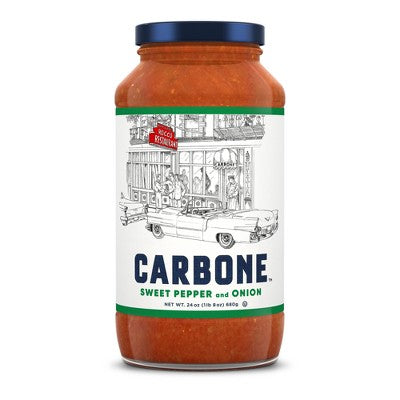 Carbone Sauce -Sweet Pepper & Onion 24 Oz, 6/cs.  EXP:08/07/2026