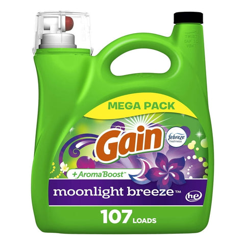 Gain Laundry Detergent -Moonlight Breeze 154 Oz, 4/cs.