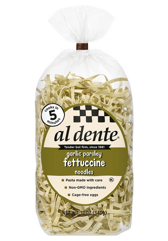 Al Dente Garlic Parsley Fettuccine 12 Oz, 6/cs