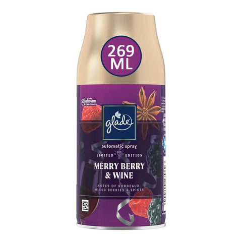 Glade Refill Air Freshener -Merry Berry & Wine 269 Ml (9.10 Oz), 4/cs.