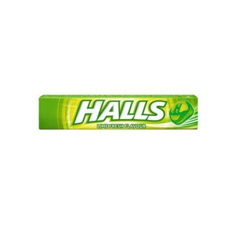 Halls Stick Candy -Lime 34 G (1.20 Oz), 20/cs. EXP: 08/27