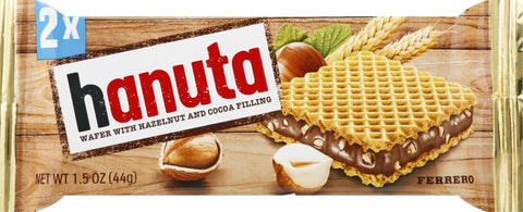 Hanuta Chocolate 44 G, 18/cs. EXP: 23/09/2026 EU