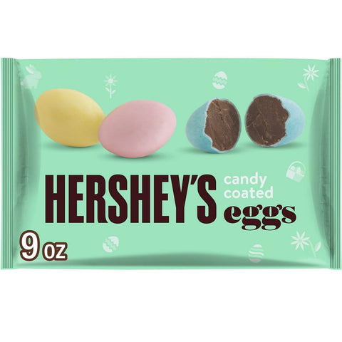 Hershey's Eggs Candy Coated Milk Chocolate 9 Oz, 36/cs. EXP: 06/30/2027
