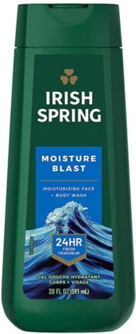 Irish Spring Body Wash -Moisture Blast 20 Oz, 4/cs.