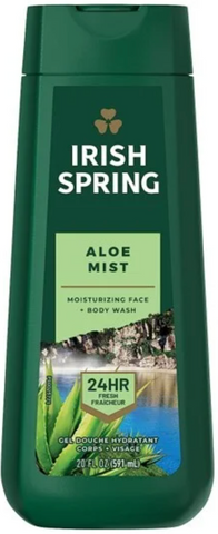 Irish Spring Body Wash -Aloe Mist 20 Oz, 4/cs.