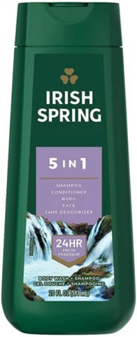 Irish Spring Body Wash -5 IN 1 20 Oz, 4/cs.
