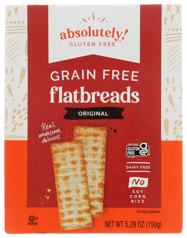 Absolutely Gluten Free Flatbread -Original 5.29 Oz, 12/cs. EXP: 7/30/2026