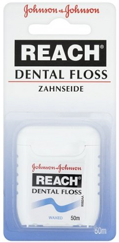 Johnson & Johnson Reach Dental Floss Waxed 50 M, 12/cs.
