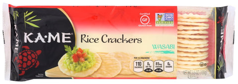 Ka-Me Rice Crackers Wasabi Oud 3.5 Oz, 12/cs