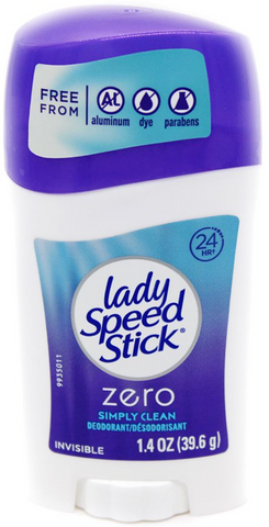 Lady Speed Stick -Zero Simply Clean 1.4 Oz, 12/cs.  Solid Trade