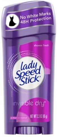 Lady Speed Stick -Shower Fresh 2.3 Oz, 12/cs.