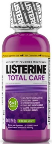 Listerine Mouthwash -Total Care Fresh Mint 3.2 Oz, 24/cs.   EXP: 05/27