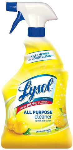 Lysol All Purpose Cleaning Trigger Lemon Scent 32 Oz, 12/cs