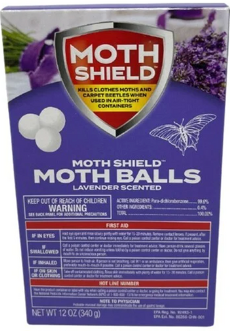 Moth Shield Balls -Lavender 12 Oz, 12/cs.