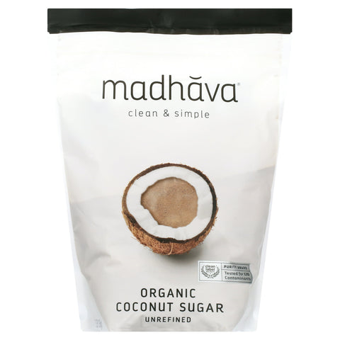 Madhava Organic Coconut Sugar 16 Oz, 6/cs. EXP: 9/10/2027