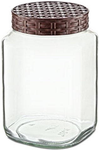 Glass Corneder Straw Jar 1 LT(33.8 Oz), 12/cs.