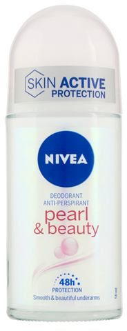 Nivea Roll-On Women -Pearl & Beauty 50 Ml, 12/cs.
