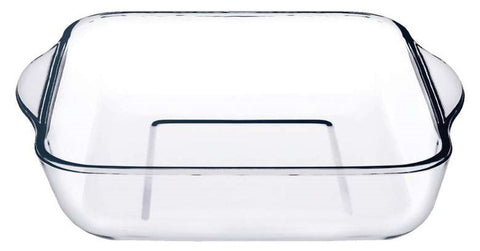 Nily Glass Square Plain Furnace Trays 1.95 LT (65.94 Oz), 6/cs