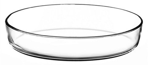 Nily Glass Round Plain Furnace Trays 1.75 LT (59.17 Oz), 6/cs