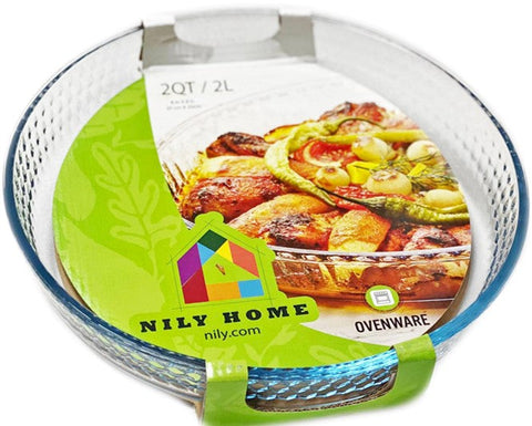 Nily Glass Round Honeycomb Furnace Trays 1.75 LT (59.17 Oz), 6/cs